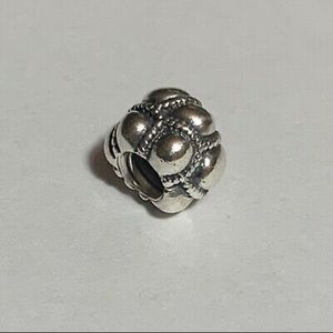 PANDORA Sterling Silver Rope Bubble Charm